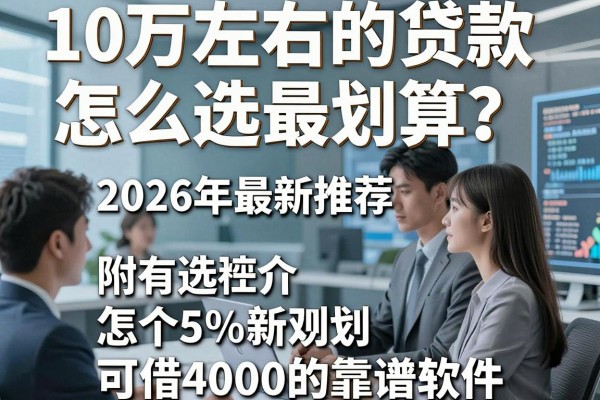 10万左右的贷款怎么选最划算？2026年最新推荐，附5个可借4000的靠谱软件