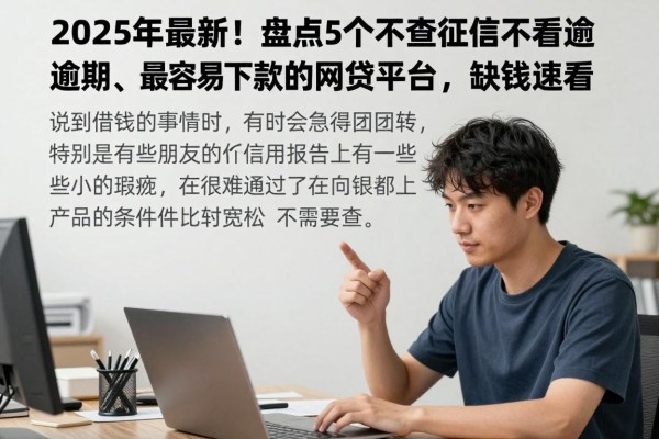 2025年最新!盘点5个不查征信不看逾期、最容易下款的网贷平台,缺钱速看