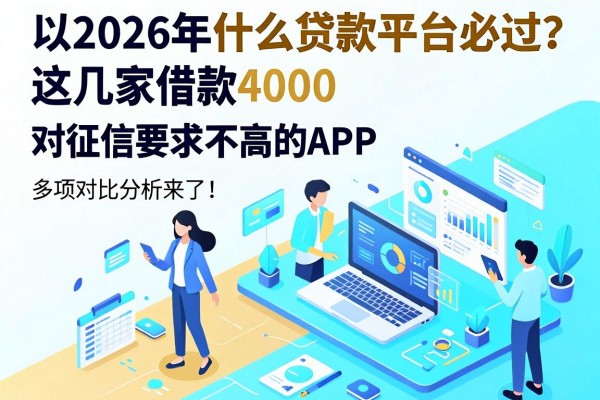 2026年什么贷款平台必过？这几家借款4000对征信要求不高的APP，多项对比分析来了！
