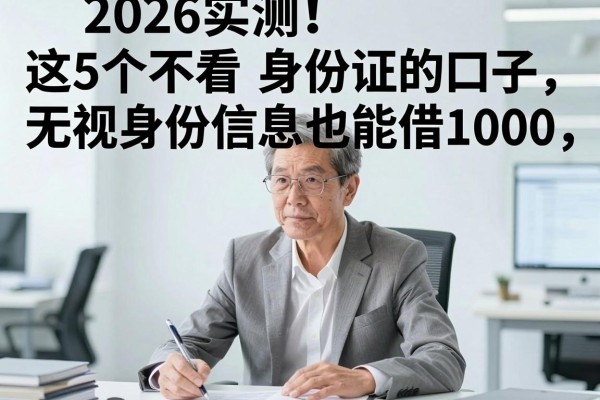2026实测!这5个不看身份证的口子,无视身份信息也能借1000