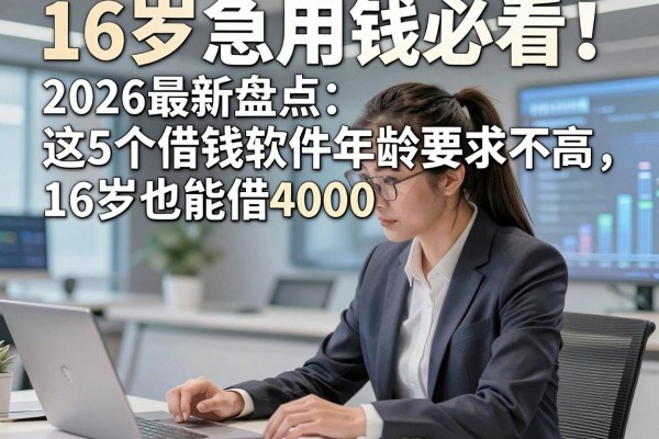 16岁急用钱必看!2026最新盘点:这5个借钱软件年龄要求不高,16岁也能借4000!