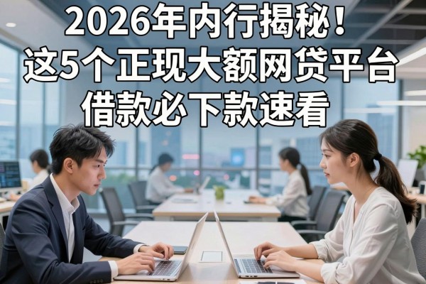2026年内行揭秘！这5个正规大额网贷平台，借款必下款速看