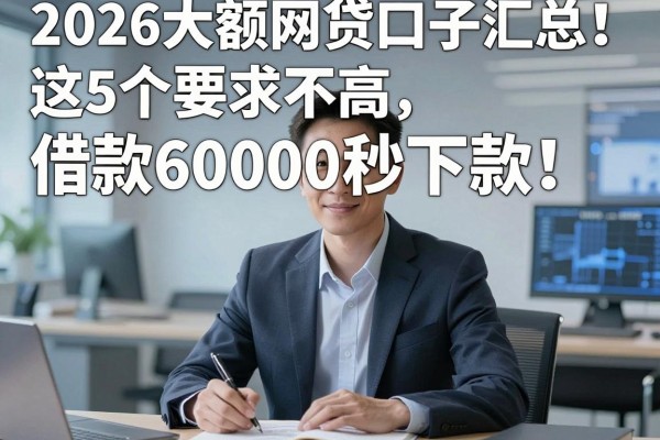 2026大额网贷口子汇总!这5个要求不高、借款6000秒下款