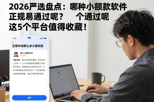 2026严选盘点:哪种小额贷款软件正规易通过呢?这5个平台值得收藏!