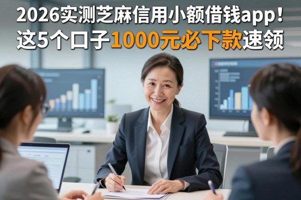 2026实测芝麻信用小额借钱app！这5个口子1000元必下款速领