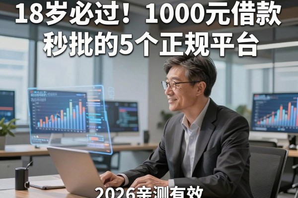 18岁必过！1000元借款秒批的5个正规平台，2026亲测有效