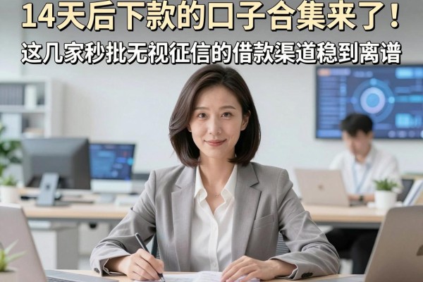 14天后下款的口子合集来了！这几家秒批无视征信的借款渠道稳到离谱