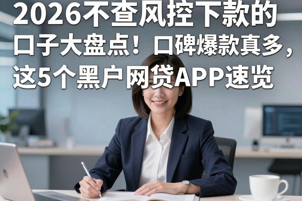 2026不查风控下款的口子大盘点!口碑爆款真多,这5个黑户网贷APP速览