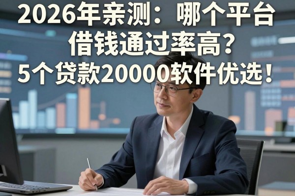 2026年亲测:哪个平台借钱通过率高?利息低、资质要求不高的5个贷款20000软件优选!