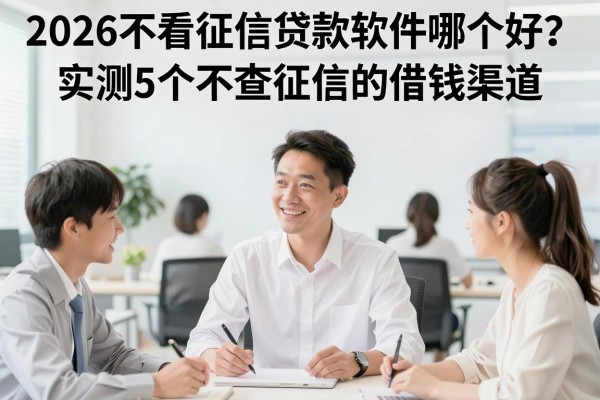 2026不看征信贷款软件哪个好?实测5个不查征信的借钱渠道!