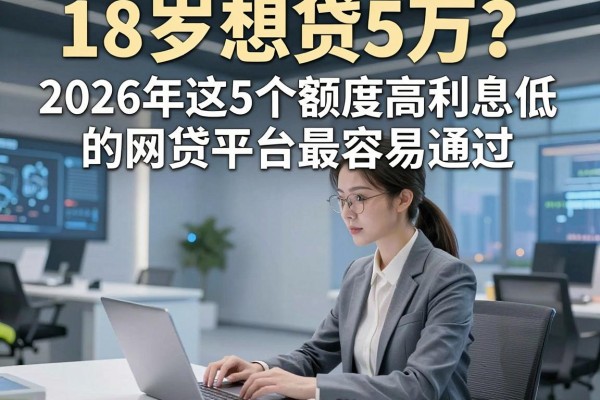 18岁想贷5万?2026年这5个额度高利息低的网贷平台最容易通过!