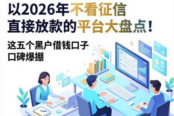 2026年不看征信直接放款的平台大盘点!这五个黑户借钱口子口碑爆棚
