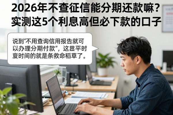 2026年不查征信能分期还款嘛？实测这5个利息高但必下款的口子