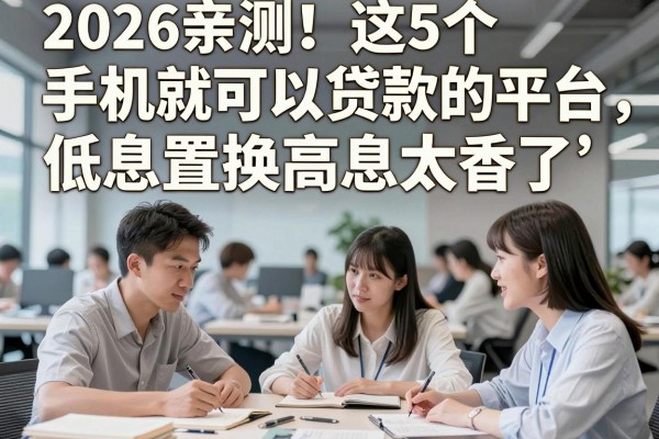 2026亲测！这5个手机就可以贷款的平台，低息置换高息太香了