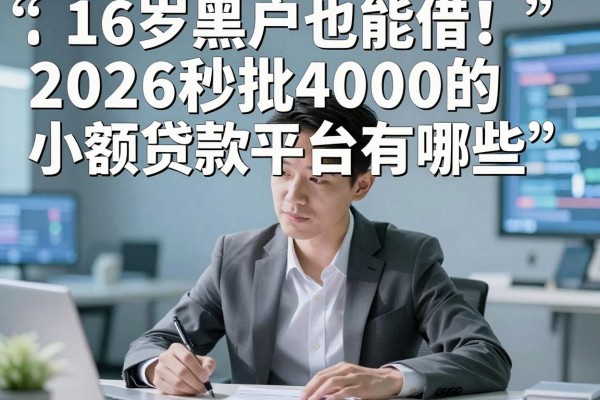16岁黑户也能借!2026秒批4000的小额贷款平台有哪些