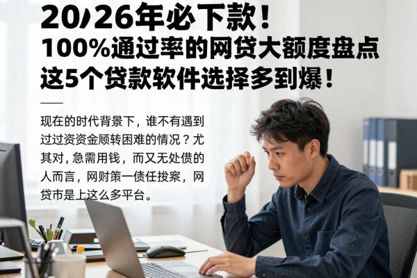 2026年必下款!100%通过率的网贷大额度盘点,这5个贷款软件选择多到爆!