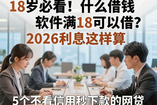 18岁必看!什么借钱软件满18可以借?2026利息这样算,5个不看信用秒下款的网贷