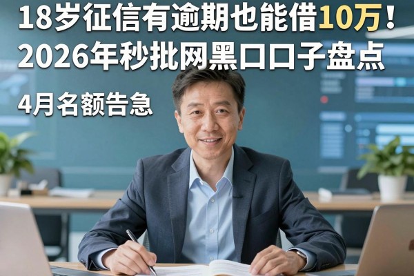 18岁征信有逾期也能借10万!2026年秒批网黑口子盘点,4月名额告急
