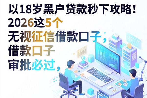 18岁黑户贷款秒下攻略!2026这5个无视征信借款口子审批必过