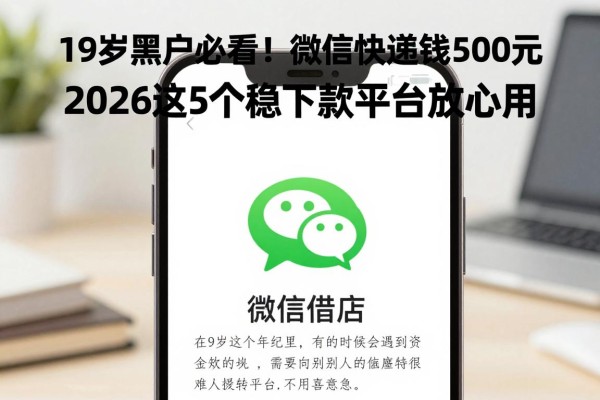 19岁黑户必看!微信快速借钱500元,2026这5个稳下款平台放心用