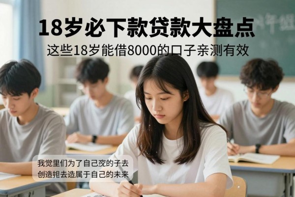18岁必下款贷款大盘点，这些18岁能借8000的口子亲测有效