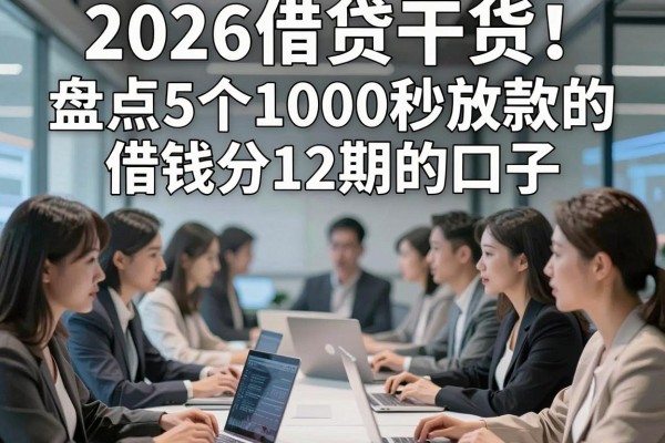 2026借贷干货!盘点5个1000秒放款的借钱分12期的口子