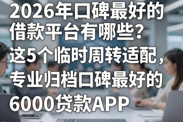 2026年口碑最好的借款平台有哪些?这5个临时周转适配,专业归档口碑最好的6000贷款APP