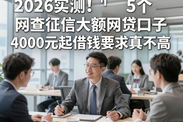 2026实测!5个网查征信大额网贷口子,4000元起借钱要求真不高