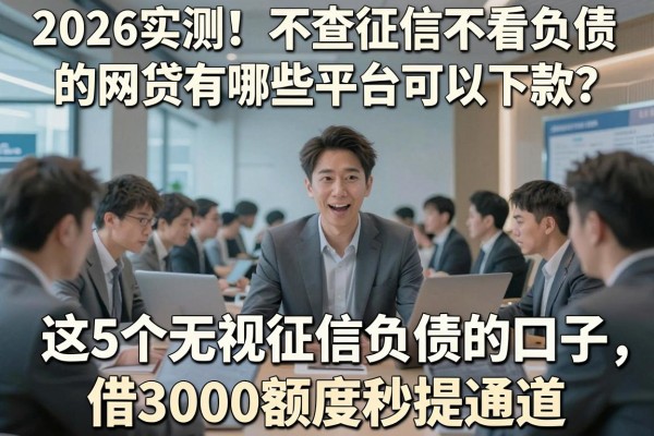 2026实测！不查征信不看负债的网贷有哪些平台可以下款？这5个无视征信负债的口子，借3000额度秒提通道！