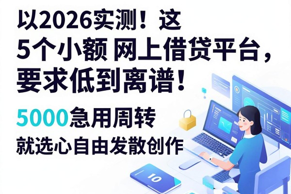 2026实测！这5个个人小额网上借贷平台要求低到离谱，5000急用周转就选它