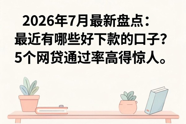 2026年7月最新盘点:最近有哪些好下款的口子?这5个网贷通过率高得惊人