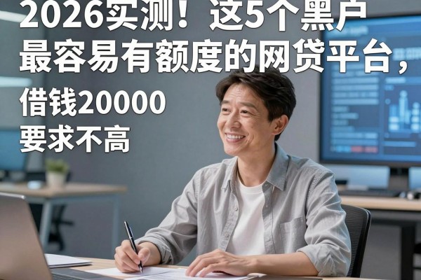 2026实测!这5个黑户最容易有额度的网贷平台,借钱20000要求不高操作超方便