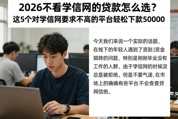 2026不看学信网的贷款怎么选?这5个对学信网要求不高的平台轻松下款50000