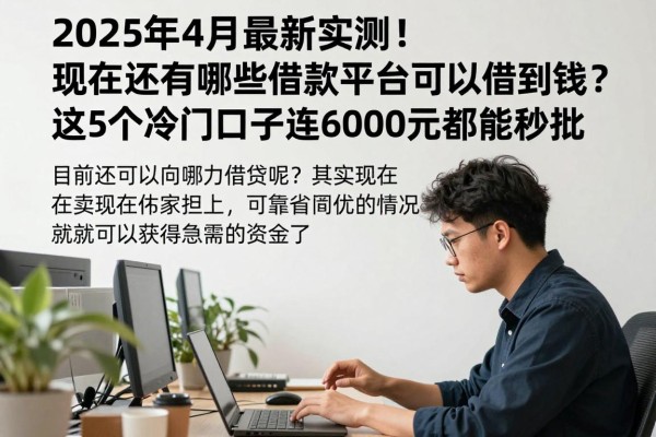 2025年4月最新实测!现在还有哪些借款平台可以借到钱?这5个冷门口子连6000元都能秒批