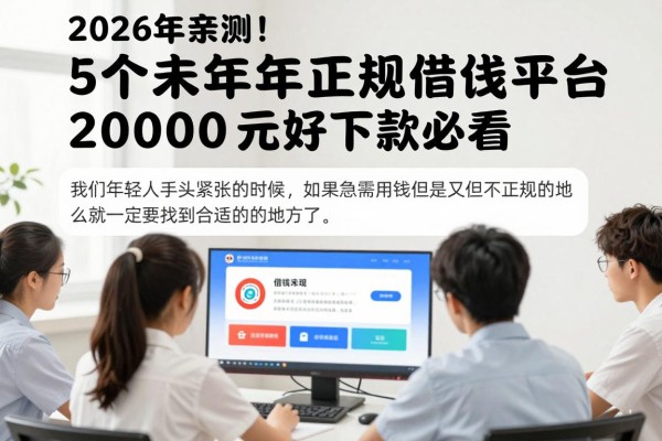 2026年亲测!5个未成年正规借钱平台,2000元好下款必看