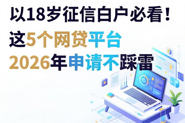 18岁征信白户必看！这5个网贷平台2026年申请不踩雷，错过真的遗憾