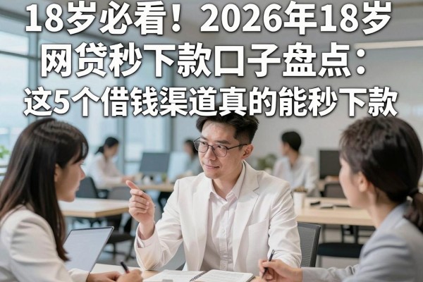 18岁必看！2026年18岁网贷秒下款口子盘点：这5个借钱渠道真的能秒下款