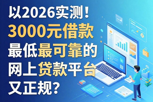 2026实测!盘点5个3000元借款最低最可靠的网上贷款平台,哪家利息低又正规?