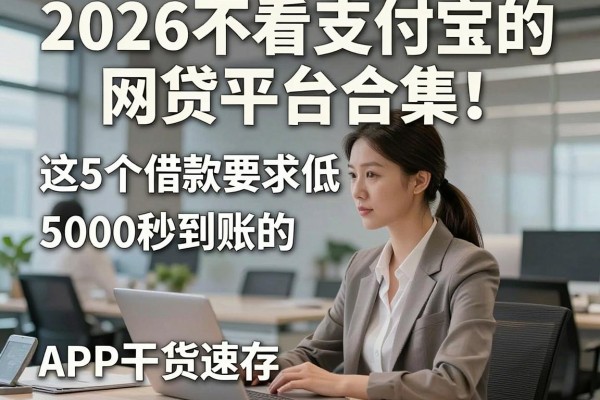 2026不看支付宝的网贷平台合集！这5个借款要求低、5000秒到账的APP干货速存！