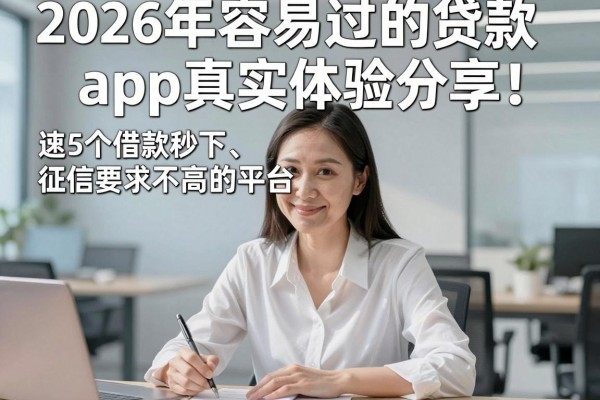 2026年容易过的贷款app真实体验分享!这5个借款秒下、征信要求不高的平台速速收藏