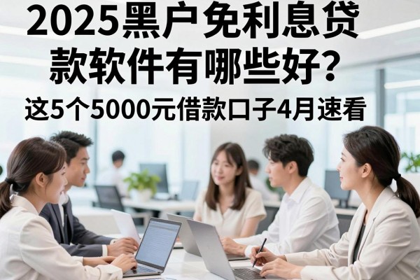2025黑户免利息贷款软件有哪些好?这5个5000元借款口子4月速看