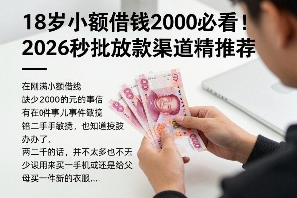 18岁小额借钱2000必看!2026秒批放款渠道精选推荐
