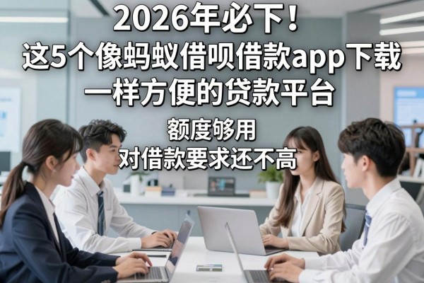2026年必下!这5个像蚂蚁借呗借款app下载一样方便的贷款平台,额度够用对借款要求还不高