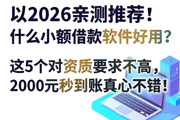2026亲测推荐：什么小额借款软件好用？这5个对资质要求不高，2000元秒到账真心不错！