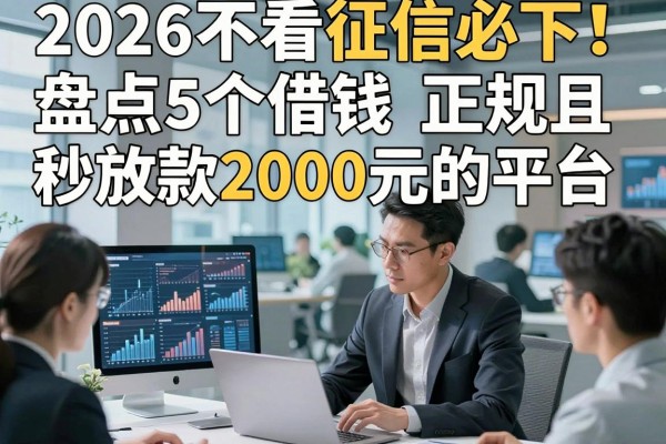 2026不看征信必下!盘点5个借钱正规且秒放款2000元的平台