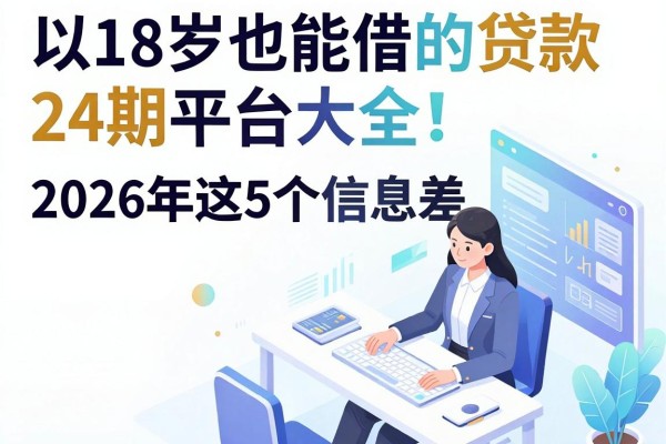 18岁也能借的贷款24期平台大全!2026年这5个信息差渠道赶紧收藏