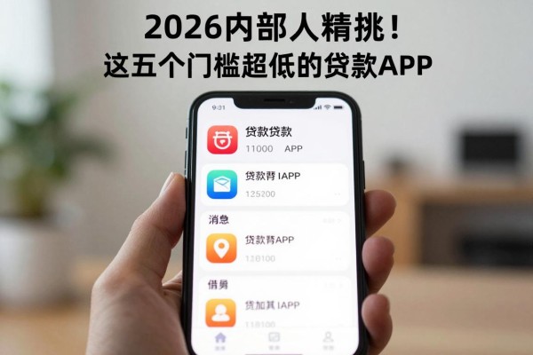 2026内部人精挑!这五个门槛超低的贷款APP,借1000要求不高