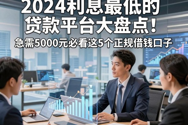 2024利息最低的贷款平台大盘点!急需5000元必看这5个正规借钱口子