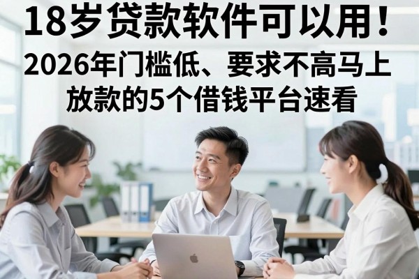 18岁贷款软件可以用！2026年门槛低、要求不高马上放款的5个借钱平台速看