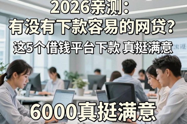 2026亲测:有没有下款容易的网贷?这5个借钱平台下款6000真挺满意